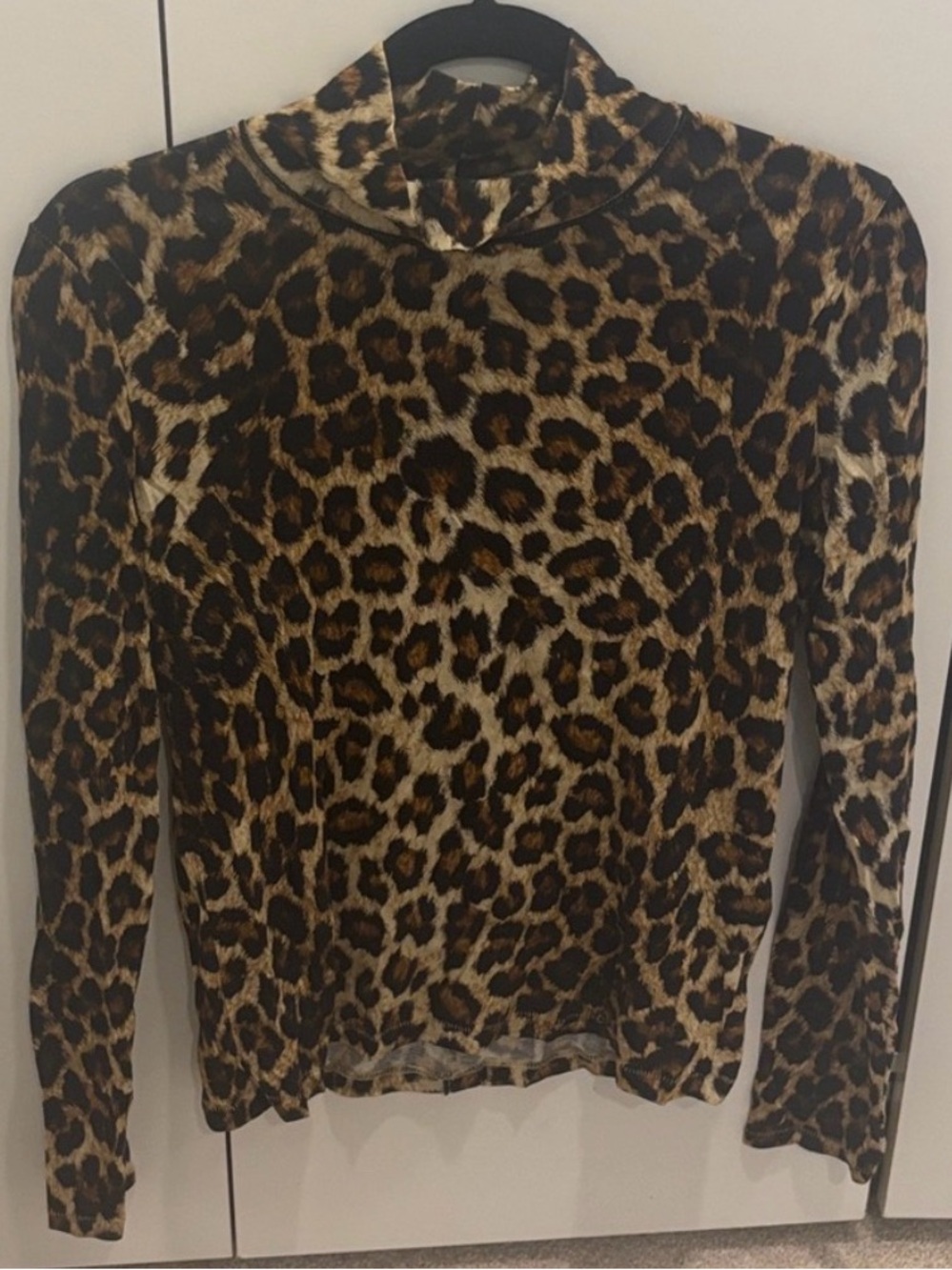rag & bone Animal Print Long Sleeve Top